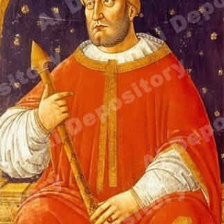 King in throne room renaissance painting