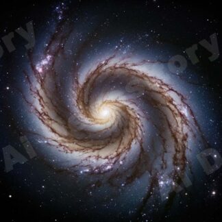 spiral galaxy photographed with large telescope
