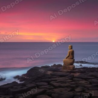 statue megalith resembling easter island