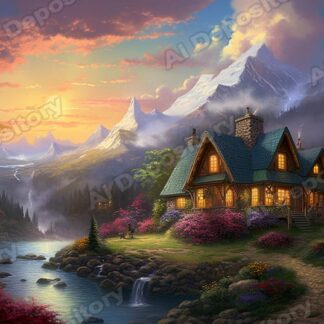 Cottage house by the river