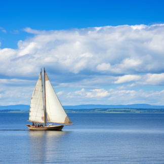 Sailboat on the ocean
