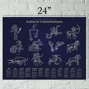 12 Zodiac poster and infographics